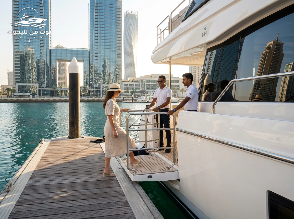 Private yacht hire in Dubai