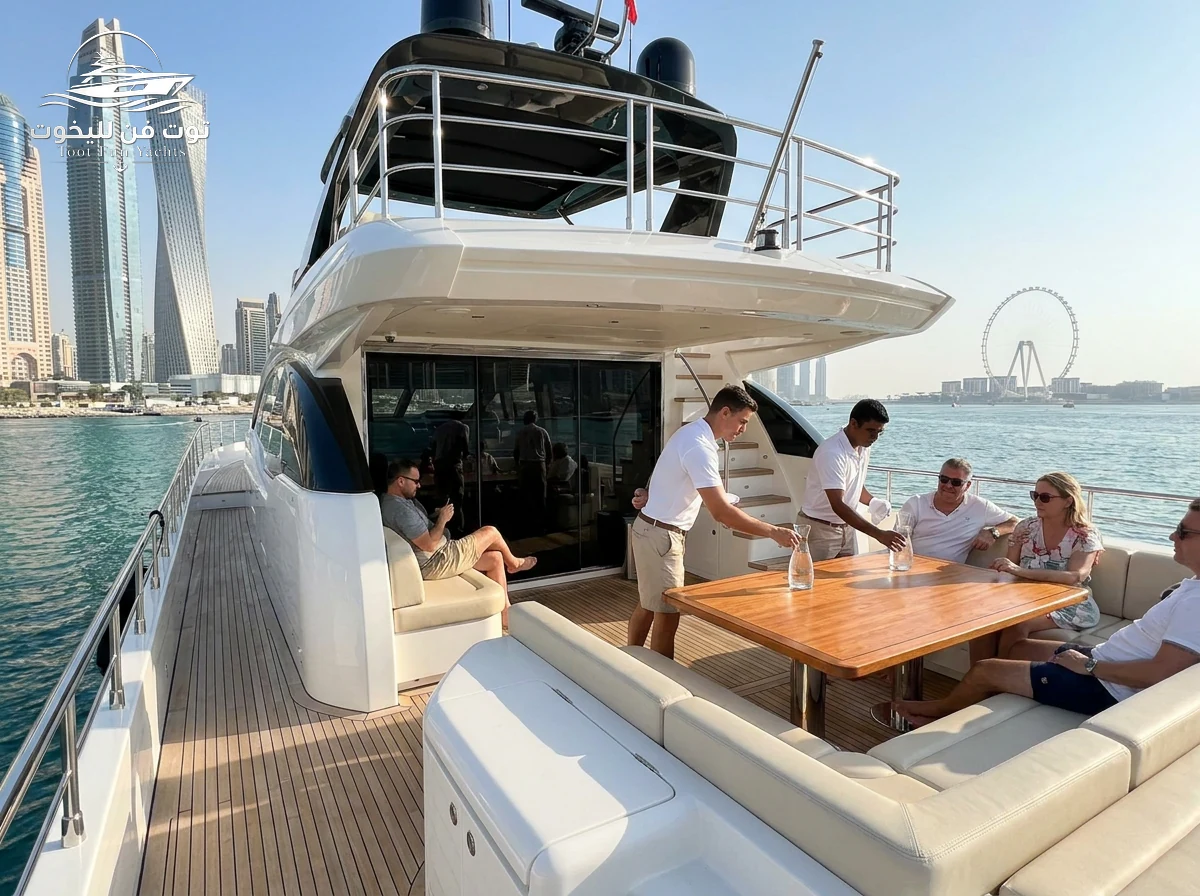 What yacht hire in Dubai includes